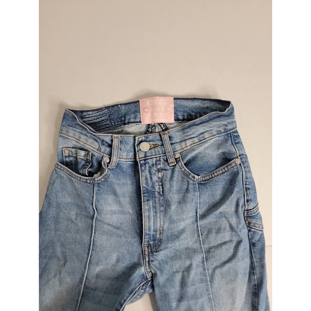 Revice Venus Star Flare Denim Jeans 24x33 High Rise Bell Bottom Retro Y2K USA - Picture 4 of 12